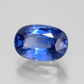Saphir bleue naturelle coupe ovale, 2,02 ct, VVS-VS