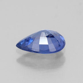 Saphir bleue naturelle en forme de poire, 0,70 ct, VVS-VS