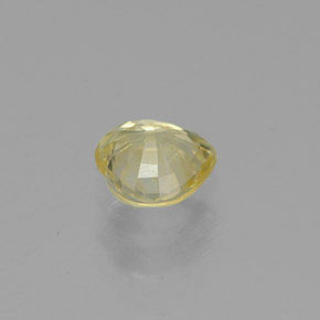 Saphir jaune naturelle forme de coeur, 0,38 ct, VVS