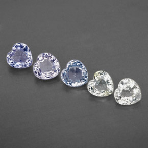 Achetez naturel 1,71ct multicolore saphir gems, forme de coeur, en provenance sri lanka chez gemselect. en stock, livraison internationale!