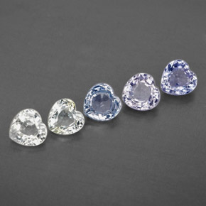 Achetez naturel 1,71ct multicolore saphir gems, forme de coeur, en provenance sri lanka chez gemselect. en stock, livraison internationale!