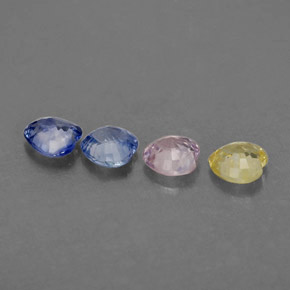 Achetez naturel ct multicolore saphir gems, forme de coeur, en provenance sri lanka (ceylan) chez gemselect. en stock, livraison internationale!