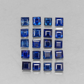 Achetez naturel ct bleue saphir gems, carré, en provenance madagascar chez gemselect. en stock, livraison internationale!
