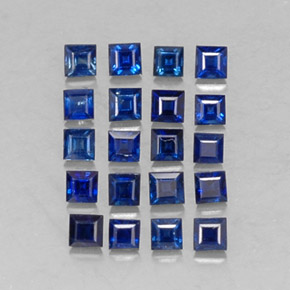 Achetez naturel ct bleue saphir gems, carré, en provenance madagascar chez gemselect. en stock, livraison internationale!