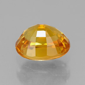 Saphir jaune naturelle coupe ovale, 1,97 ct, VVS