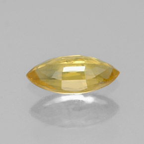 Saphir jaune naturelle marquise, 0,59 ct, VS