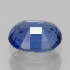 Saphir bleue naturelle coupe ovale, 2,33 ct, VVS-VS