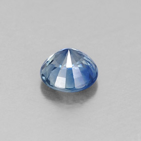 Saphir bleue naturelle coupe roude, 0,60 ct, VS