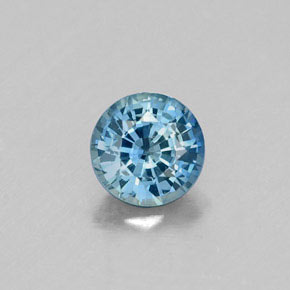 Saphir bleue naturelle coupe roude, 0,66 ct, VVS-VS