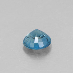 Saphir bleue naturelle coupe roude, 0,66 ct, VVS-VS