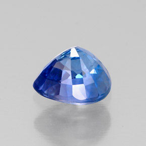 Saphir bleue naturelle en forme de poire, 1,33 ct, VS