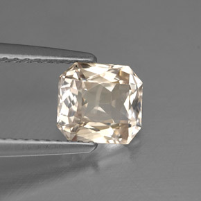 Saphir jaune naturelle taille émeraude, 1,74 ct, VS