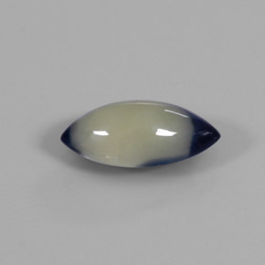 Saphir bicolore naturelle marquise, 1,09 ct, opaque