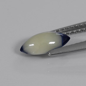 Saphir bicolore naturelle marquise, 1,09 ct, opaque