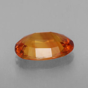Saphir orange naturelle coupe ovale, 2,49 ct, VVS-VS