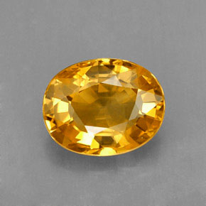 Saphir or naturelle coupe ovale, 2,04 ct, VS