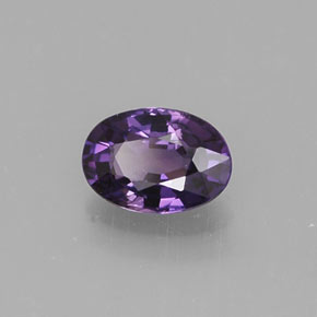 Saphir violet naturelle coupe ovale, 0,55 ct, VS