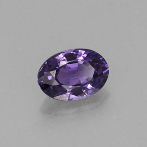 Saphir violet naturelle coupe ovale, 0,61 ct, VS