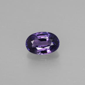 Saphir violet naturelle coupe ovale, 0,55 ct, VS