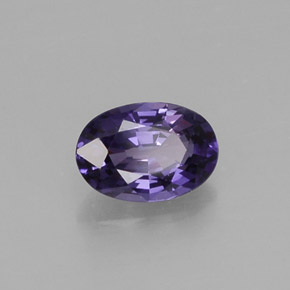 Saphir violet naturelle coupe ovale, 0,56 ct, VS