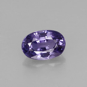 Saphir violet naturelle coupe ovale, 0,61 ct, VS-SI