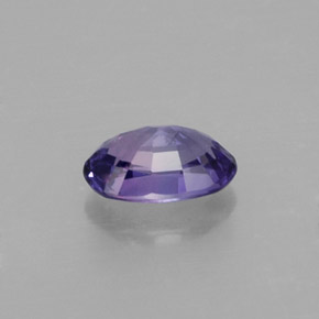 Saphir violet naturelle coupe ovale, 0,61 ct, VS-SI