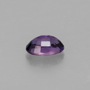 Saphir violet naturelle coupe ovale, 0,67 ct, VS