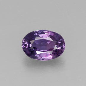 Saphir violet naturelle coupe ovale, 0,61 ct, VS