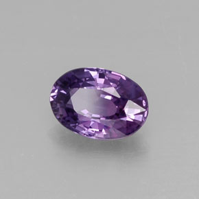 Saphir violet naturelle coupe ovale, 0,61 ct, VS
