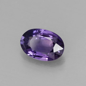 Saphir violet naturelle coupe ovale, 0,56 ct, VS