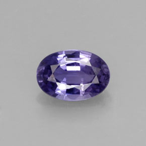 Saphir violet naturelle coupe ovale, 0,58 ct, VS