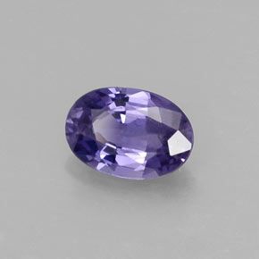 Saphir violet naturelle coupe ovale, 0,58 ct, VS