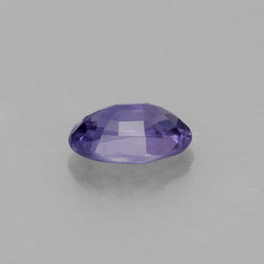 Saphir violet naturelle coupe ovale, 0,58 ct, VS