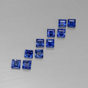 Achetez naturel ct bleue saphir gems, carré, en provenance madagascar chez gemselect. en stock, livraison internationale!