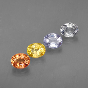 Achetez naturel ct multicolore saphir gems, coupe ovale, en provenance tanzanie (songea) chez gemselect. en stock, livraison internationale!