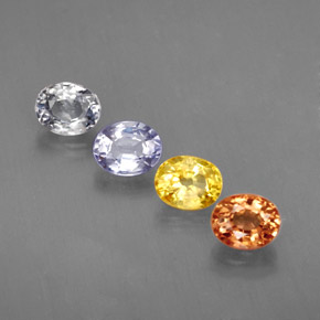 Achetez naturel ct multicolore saphir gems, coupe ovale, en provenance tanzanie (songea) chez gemselect. en stock, livraison internationale!