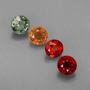 Achetez naturel ct multicolore saphir gems, coupe roude, en provenance tanzanie (songea) chez gemselect. en stock, livraison internationale!
