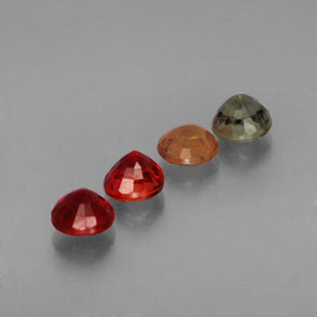 Achetez naturel ct multicolore saphir gems, coupe roude, en provenance tanzanie (songea) chez gemselect. en stock, livraison internationale!