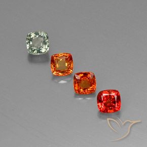 Achetez naturel 2,44ct multicolore saphir gems, coupe coussin, en provenance tanzanie chez gemselect. en stock, livraison internationale!