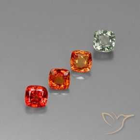 Achetez naturel 2,44ct multicolore saphir gems, coupe coussin, en provenance tanzanie chez gemselect. en stock, livraison internationale!