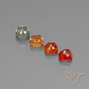 Achetez naturel 2,44ct multicolore saphir gems, coupe coussin, en provenance tanzanie chez gemselect. en stock, livraison internationale!