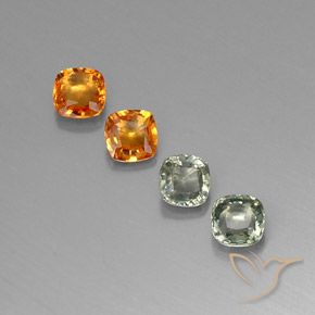 Achetez naturel 1,57ct multicolore saphir gems, coupe coussin, en provenance tanzanie chez gemselect. en stock, livraison internationale!