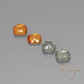 Achetez naturel 1,57ct multicolore saphir gems, coupe coussin, en provenance tanzanie chez gemselect. en stock, livraison internationale!