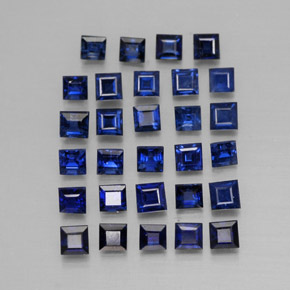 Achetez naturel ct bleue saphir gems, carré, en provenance madagascar chez gemselect. en stock, livraison internationale!
