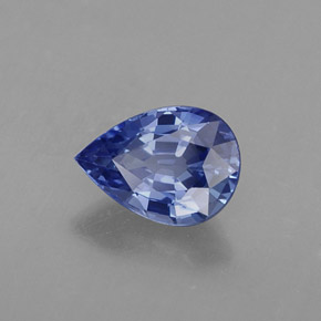 Saphir bleue naturelle en forme de poire, 1,00 ct, VVS-VS