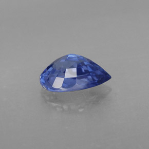 Saphir bleue naturelle en forme de poire, 1,00 ct, VVS-VS