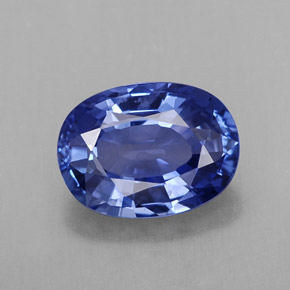 Saphir bleue naturelle coupe ovale, 2,23 ct, VS