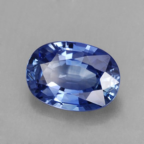 Saphir bleue naturelle coupe ovale, 2,32 ct, VVS-VS