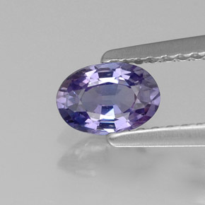 Saphir violet naturelle coupe ovale, 0,57 ct, VVS-VS