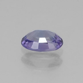 Saphir violet naturelle coupe ovale, 0,57 ct, VVS-VS